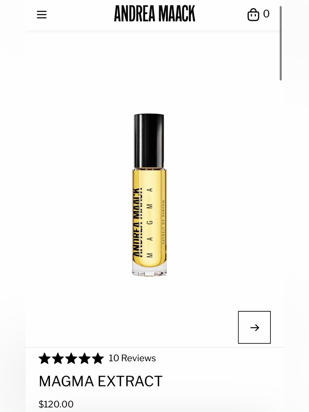 Andrea Maack Magma Extract (Warm Spiced Rose)🥀